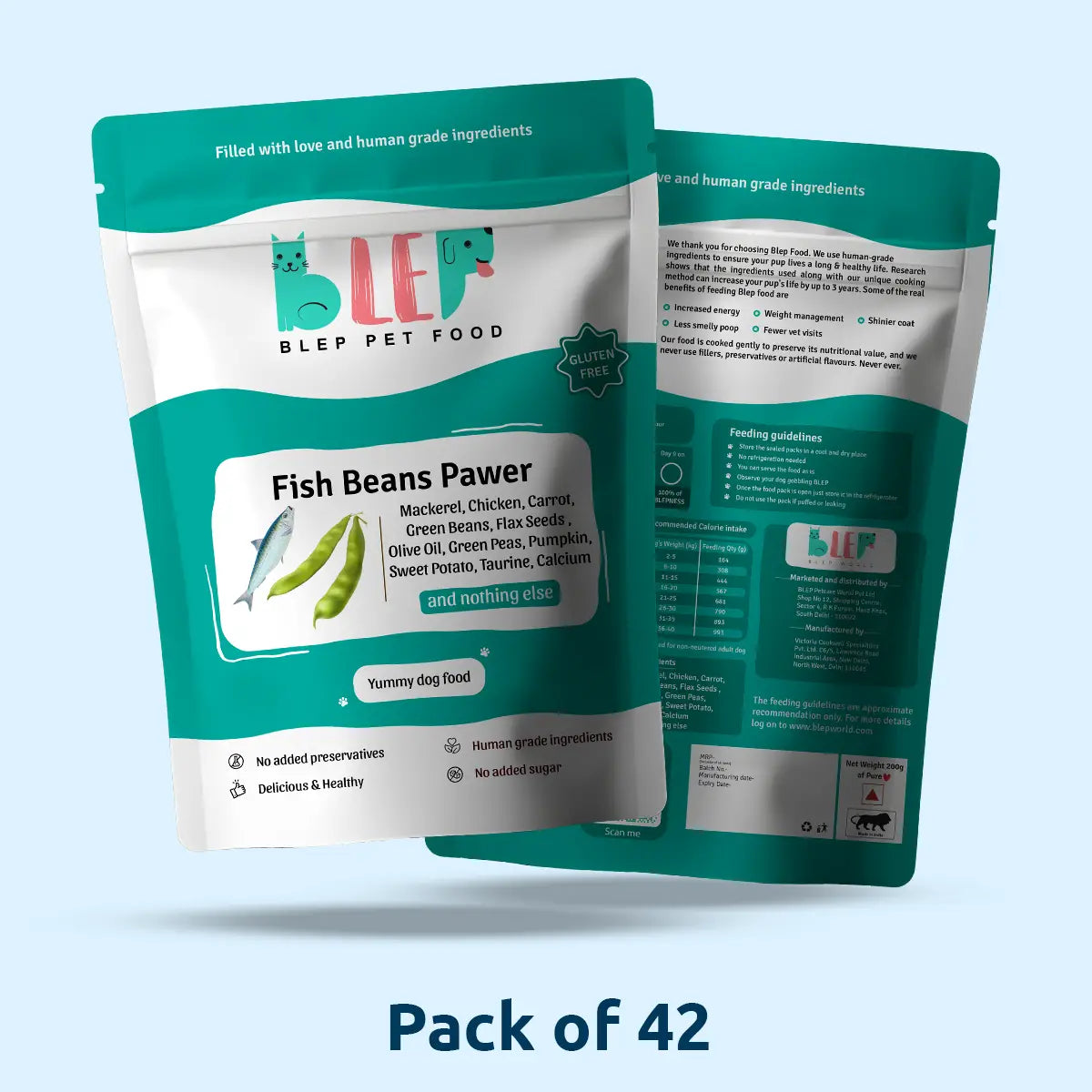 Fish Beans Fresh Dog Food - Zero Preservatives