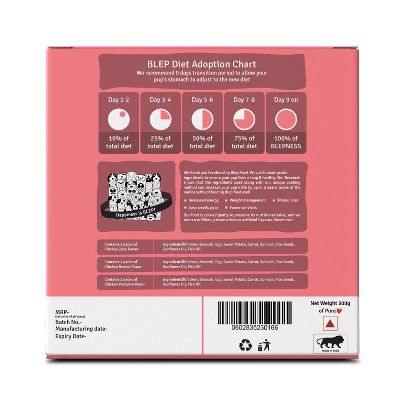 BLEP Dog Food Trial Box (Pack of 6)